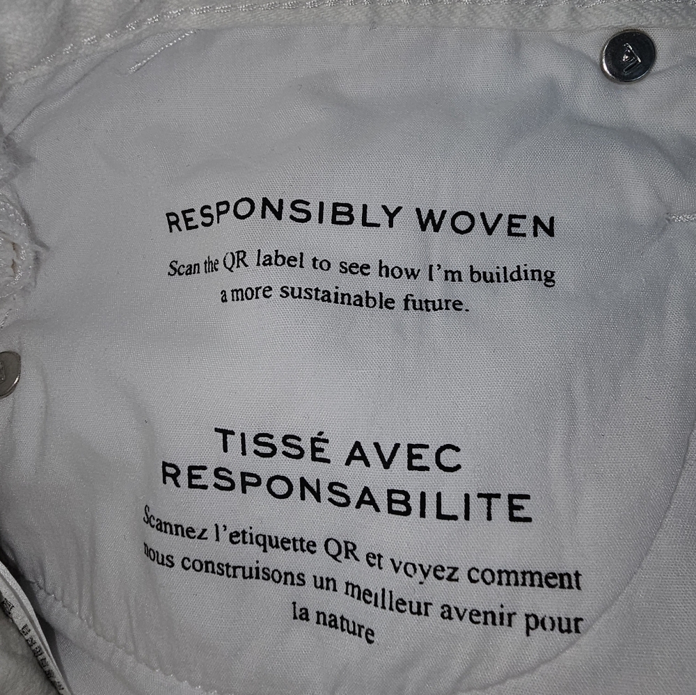 Frame Denim Jeans Womens 32 Ultra High Rise Barrell White LIKE NEW - Picture 9 of 13